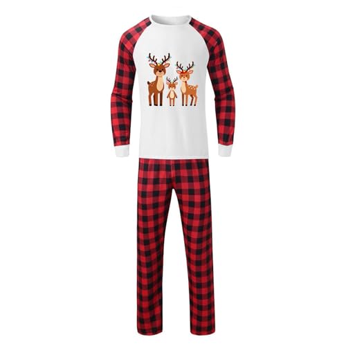 Ensemble pyjama de Noël sapin à carreaux rouges, le cadeau idéal à offrir