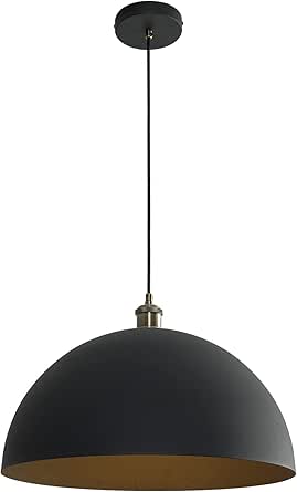 Vintage Black Pendant Light 17.72