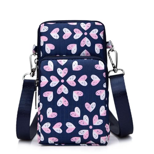 JEYORZY 1 pcs Bandolera Pequeña Mujer de Nailon, Bolso Messenger Mujeres Casual, Bolso de Teléfono Móvil para Mujer, para teléfonos móviles, Bolsa Universal para Smartphone, Guardar Móvil de hasta
