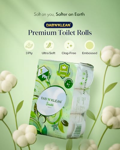Image of 3 Ply Toilet Tissue Paper Roll - Pack of 6 | Soft & Ultra Absorbent | OBA-Free | Anti-Clog | Hygienic & 100% Natural Virgin Cellulose Fiber | 160 Pulls per Roll (6 Rolls (960 Sheets))