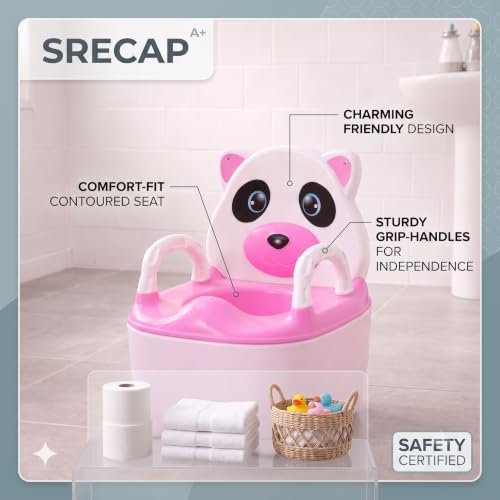 Image of Baby Potty Seat for 6 Months to 2 Years | Potty Training Chair with Removable Bowl | BPA Free Toddler Potty Chair with Backrest