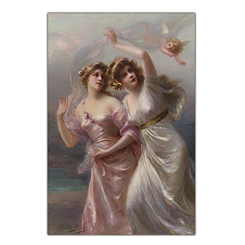 Peinture 5D Edouard Bisson broderie diamants salon tableau Messagers de l'amour