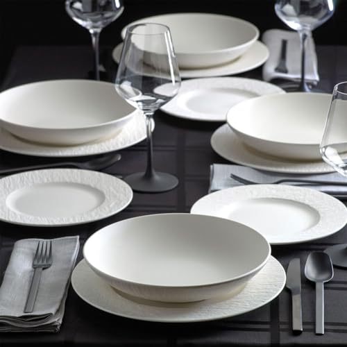 Villeroy-Boch-Manufacture-Rock-Blanc-12-Piece-Dinnerware-Set-Service-for-4-Plates-Bowls-Premium-Porcelain-Made-in-Germany-White-Large