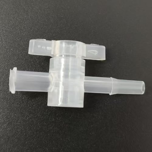XaoJsun 50PCS 2-Way Stopcocks for Laboratory and Industrial Use - Reusable Plastic Connection Valves for Fluid Transfer and More(Transparent)