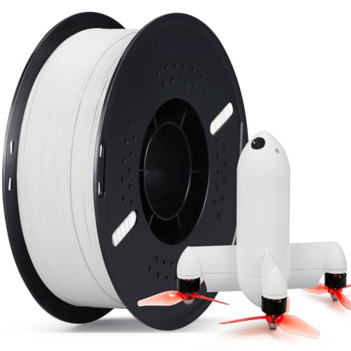 Image of RepRapper Light Weight Pre-Foamed PLA Filament 1.75mm, 330 Meters, White | Low-mass prints for RC aircraft, drones, gliders & lightweight models; matte surface bonds well to all DIY paints