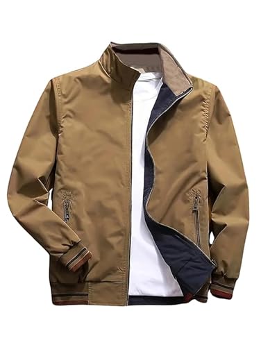 Image of Lymio Jackets || Jacket for men || Lightweight Outwear Jacket (J-04-khakhi-S)