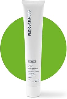 PerioSciences AO Pro Natural Toothpaste with Nano Hydroxyapatite, Remineralizing, Fluoride Free, SLS Free, Gluten Free 3 fl oz / 90ml