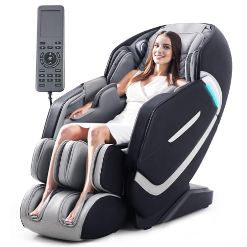 RESTREAL 4D Massage Chair Full Body, Zero Gravity SL-Track Shiatsu Electric Massage Chair Recliner, Airbag Massage, Deep Yoga Stretch with Heat Body Scan Bluetooth Foot Roller, Extendable Footrest - Image 2