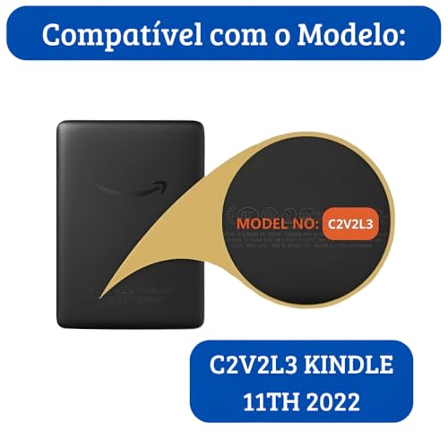 Capa Novo Kindle 11ª Geração 2022 (C2V2L3) - Rígida - Sistema de Hibernação - Fechamento Magnético (
