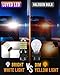 LUYED 3157 3156 LED Bulb Reverse Lights 3400 Lumens Extremely Bright 3056 3156 3057 3157 LED Bulbs with Projector for Tail Brake Turn Signal Lights,Xenon White,Pack of 2