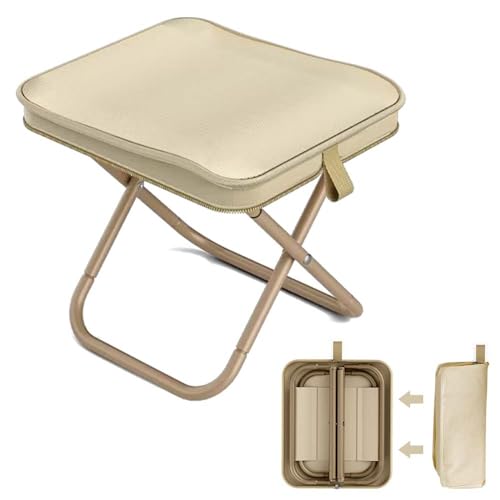 MEISHANG Sgabello Pieghevole Portatile,Camping Stools,Sgabello Portatile,Sedia Pieghevole Campeggio...