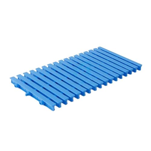 Griglia per Piscina in ABS Blu, griglia di drenaggio, Copertura Attiva a Tre Fori, Canale di sfioro, plastica Tecnica, 25 cm
