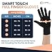 Copper Compression Full Finger Arthritis Gloves - Palm Grips - Touch Screen Fingertips - Compression Support for Carpal Tunnel, Pain Relief, Tendonitis - Fits Men & Women - 1 Pair - M