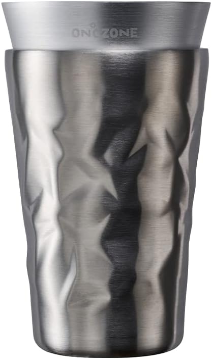 Doshisha ON℃Zone Ice Pole Tumbler, For Cold Retention, Vacuum Double Wall Construction, Aluminum Single Layer, 11.8 fl oz (350 ml), Silver
