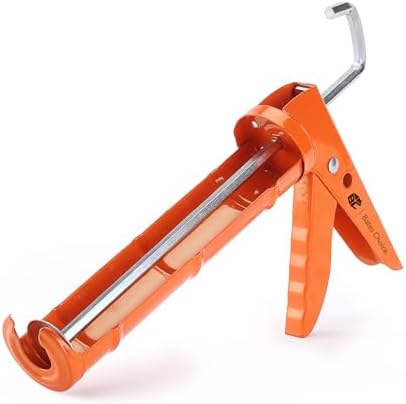Bates- Caulking Gun, 10:1 Thrust Ratio, Orange, No Drip Sealant G...