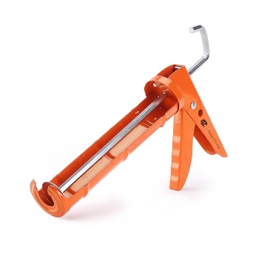 Bates- Caulking Silicone Gun, 10:1 Thrust Ratio, Hand Caulking Guns, No Drip