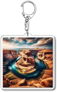 【受注生産】ホースシューベンドの奇跡 絶景 自然の驚異 アメリカ ホースシューベンド グランドサークル アクリルキーホルダー