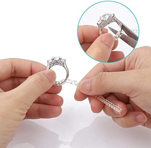 Ring Size Adjuster Ring Guard Clip Invisible Tightener Transparent Resizer for Loose Ring Set of 4 Sizes Pack of 4