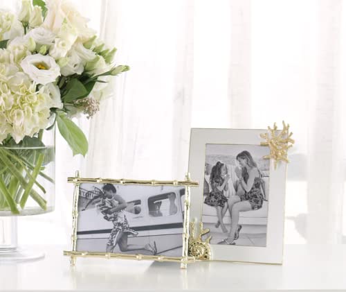 Lilly Pulitzer 4X6 Picture Frame, Decorative Photo Frame For Tabletop, Metal Frame With Glass Front, Bamboo #TOP2