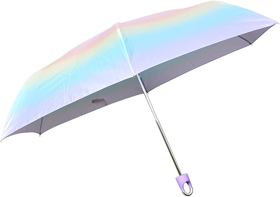 Amazon 折りたたみ傘 50cm 小学生 女子 グラデーション かわいい レインボー 傘 女の子 透明窓 おしゃれ キッズ 収納袋付き 雨傘 子供用 長傘 通販