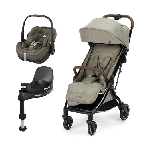 Travel System Maxi-Cosi, Eva³ Luxe Pebble Pro, com Giro 360°, Twilic Truffle