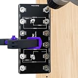 Shackcom Regalstiftvorrichtung für 5 mm 6 mm Regalstifte Bohrschablone für Regalstifte mit System Standard 32 mm Abstand Regalstiftlöcher für Schränke für Holzbearbeitung DIY Werkzeug