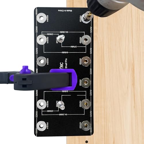 Gabarit de perçage étagère 32mm guide aluminium pour trous de charnière et goupille