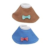 POPETPOP 2 Pcs Parrot Leg Rings Protective Collar for Cockatoo Bird Neck Collar Cone for Birds Parrot Accessories Random