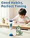 Jolly Otter Sand Timer for Kids - Pack of 6 Hourglass Timers 30 Second, 1, 2, 3, 5 & 10 Minute Timer for Brushing Teeth, Games & More - Multi-Color Set Sand Timers for Classroom