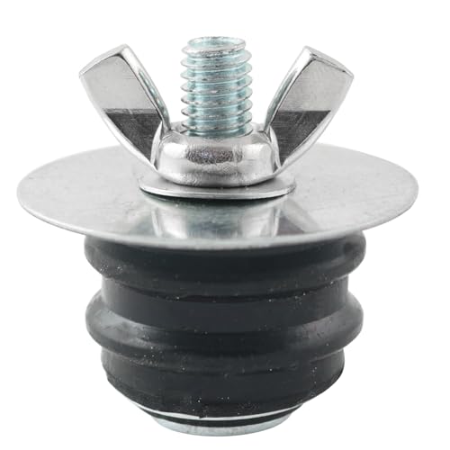 LQ Industrial Metal Water Stopper 1-1/2 Inch Mechanical Test Plug Sewer Cleaning Cover for Bathroom Sink and Outdoor Pool