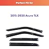 KPY Rain Guards Fit for 2015-2020 Acura TLX, Out-Channel Window Visors Vent Wind Deflectors 4PC, Car Accessories for 15-20 Acura TLX #1