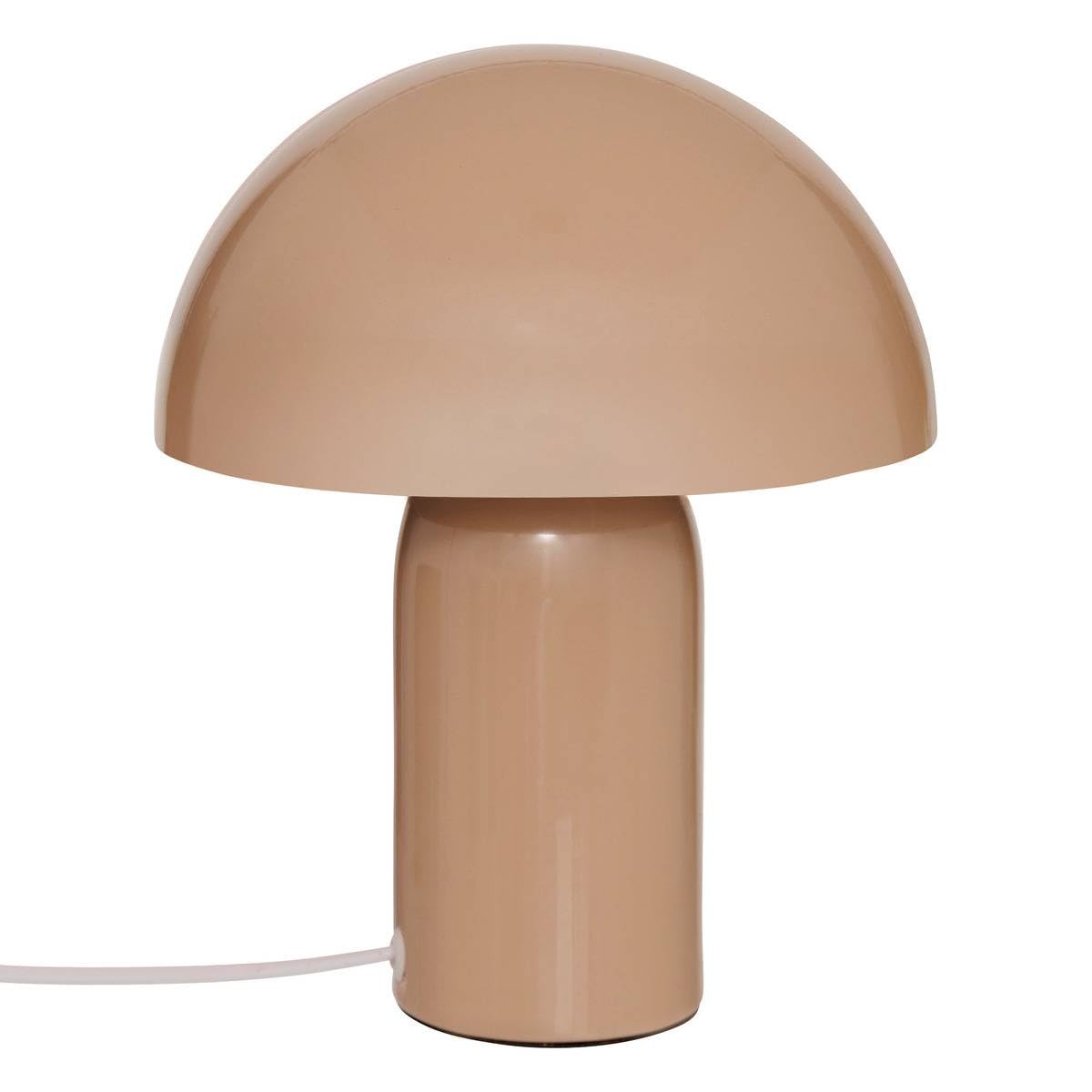 Atmosphera – Lampada Fungo Lito – Beige – Acciaio – Altezza 24,5 cm – Attacco E27 – Alimentazione a Rete – Stile Retrò & Design – Ideale per Camera, Salotto, Ufficio – 25W Max