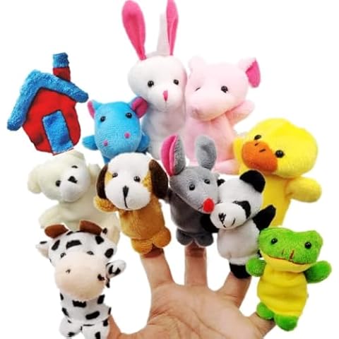 JZK 11 Animal Finger Puppet Set Cover