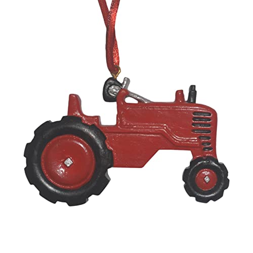 Christmas Tree Tractor Ornaments - Resin Farm Ornaments Tractor Christmas Tree Decorations,2022 Christmas Tree Hanging Ornaments Car Decorations Yyss