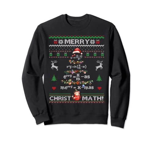Merry Christmath Pull pour enseignant Motif sapin de Noël Sweatshirt