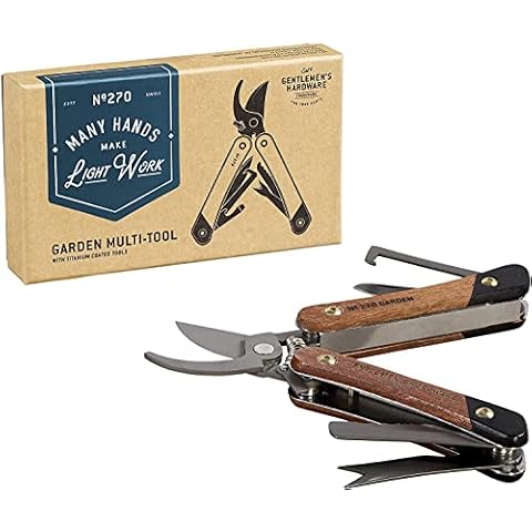 Gentlemen's Hardware Garden Multi-Tool Acacia Wood and Titanium Finish, brown, one size, GEN270 Cover
