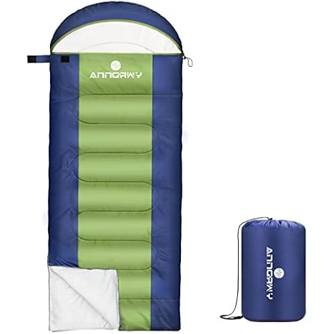 Sleeping Bag anngrowy Camping Sleeping Bags for Adults Kids Cold Weather 0 Degree Lightweight Sleeping Bag Ultralight Indoor Waterproof Winter Outdoor Warm Cotton Sleeping Bag for Backpacking, Hiking Cover