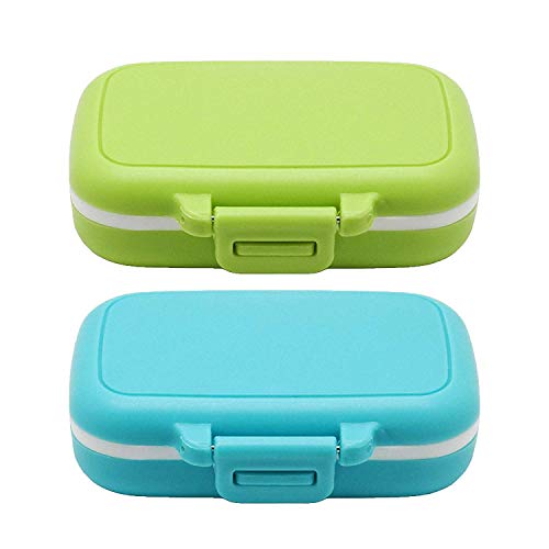 Cheapest 🛒 Meta-U Small Pill Box Supplement Case for Pocket or Purse - 3 Removable Compartments Travel Medication Carry Case - Daily Vitamin Organizer Box (Green+Blue) Review Discount Meta-U Small Pill Box Supplement Case for Pocket or Purse - 3 Removable Compartments Travel Medication Carry Case - Daily Vitamin Organizer Box (Green+Blue)