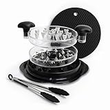 Prepmate Chicken Shredder, Heavy Duty Highly Durable Chicken Shredder Tool Twist, Meat Shredder Machine, BPA Free, Strong Anti-Slip Mat & Tongs, Dishwasher Safe, Suitable for Pork Beef Chicken