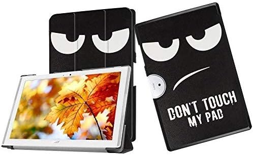 DETUOSI Acer Iconia One 10 B3-A40 Case,[Magnetic Closure] Soft Slim Back Cover 3-Folding Case for Acer Iconia One 10 B3-A40 Folding Case with Stand Features,Black Eyes