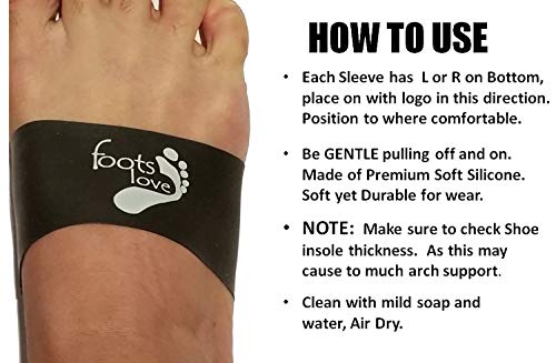 Foots Love Plantar Fasciitis Gel Cushioned Arch & Heel Support Sleeves. Orthotics To Lift & Relaxes Nerves Featuing Cooling Air Pockets. For Men And Women #TOP5