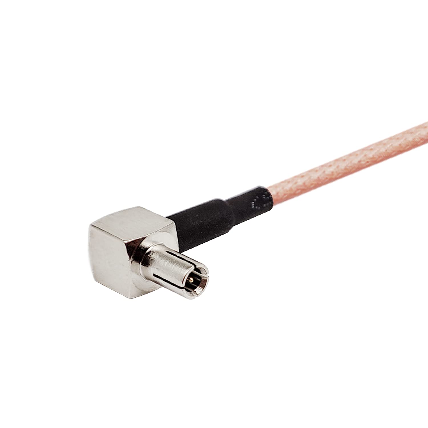 Vecys 2 Sztuki FME Męski do TS9 Męski Kątowy 90 Stopni Kabel Koncentryczny RF RG316 15CM/6IN do Anten 2G 3G 4G LTE Routerów Mobilnego Internetu Szerokopasmowego WLAN Bezprzewodowego