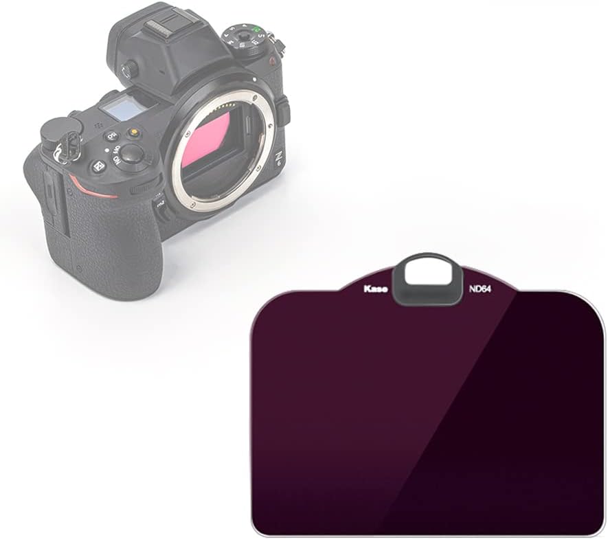 Kase Clip-in ND64 6 Stops ND Filter for Nikon Z Mount Mirrorless Camera, Built-in Camera CMOS Neutral Density Filter Optical Glass for Nikon Z5 Z6 Z6II Z6III Z7 Z7II Z8 Z9 Zf