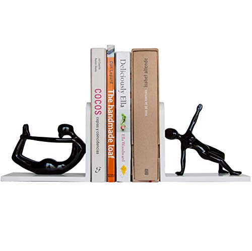 Percilun Sujetalibros Originales Decorativos Yoga, Set de 2 Soporte Libros,...