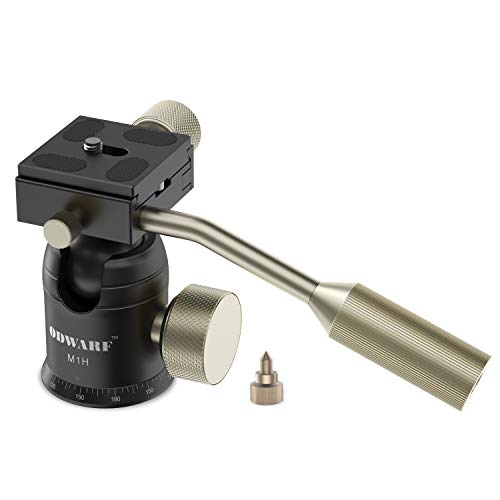 Sinnofoto M1H CNC Camera Tripod Ball Head Max Loading 17.6lbs Ballhead Tripod Heads Mini Ball Heads with 1/4 Inch Fast Shoe Plate for For Mirrorless Cameras, IPhones,IPad,Telescope