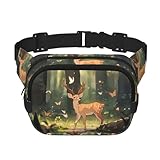 Funktional: Diese Hüfttasche hat eine tadellose Leistung, mit Haupt-Reißverschlusstasche, sekundärer Reißverschlusstasche und internem Reißverschlussfach, bietet Ihnen reichlich und sicheren Stauraum, um Ihre wichtigen Dinge organisiert zu halten.