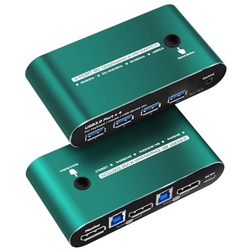 Commutateurs KVM DisplayPort 240Hz 165Hz | Switch PC 1 moniteur 2 ordinateurs