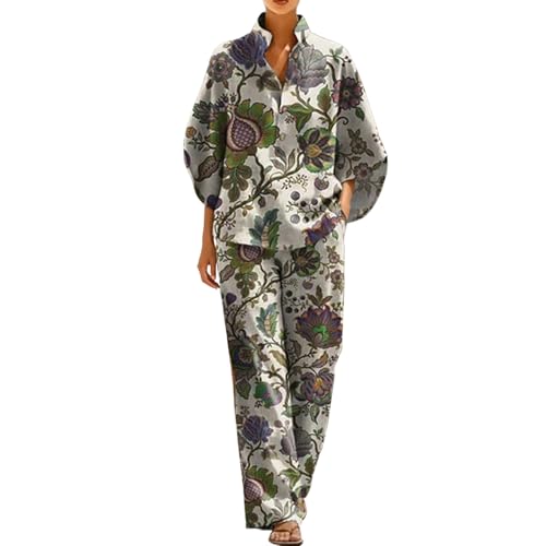 Ensemble femme été pantalon fluide et vêtement de plage respirant