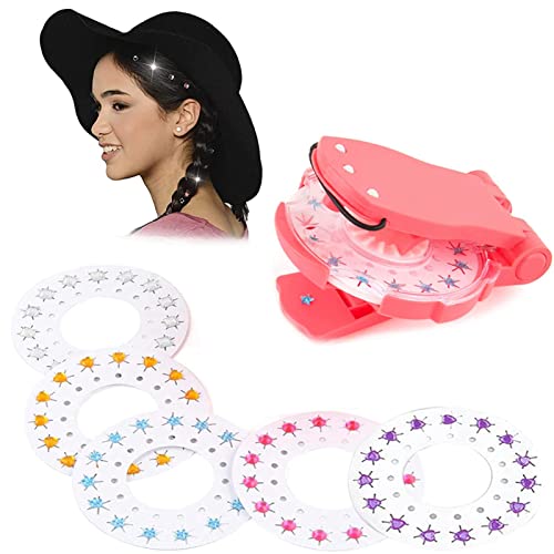 Hair Bedazzler Kit With 180 Gemstones, Girls Blinger Glam Styling Tool, Glitzersteine Haare Gerät, Blinger Diamond Styler, Gemstone Styler for Drill Holes In Children's Shoes, Drill Nail Stickers Cover