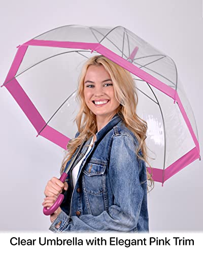 Clear Bubble Umbrella With Windproof Dome - Transparent Umbrella For Adults #TOP1